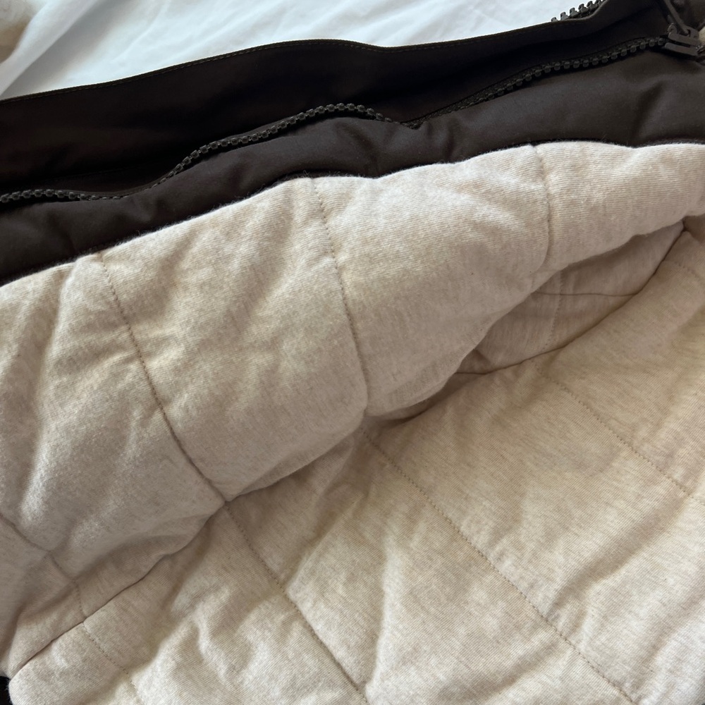 Janie and Jack Brown Hooded Puffer Jacket with Cream Lining - Picture 4 of 5